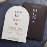 Kapak Zarflı Davetiye Düğün Davetiye 2758