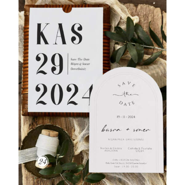 Oval Düğün Davetiye 2693