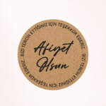 Afiyet Olsun Kraft Sticker / Etiket Baskı M3