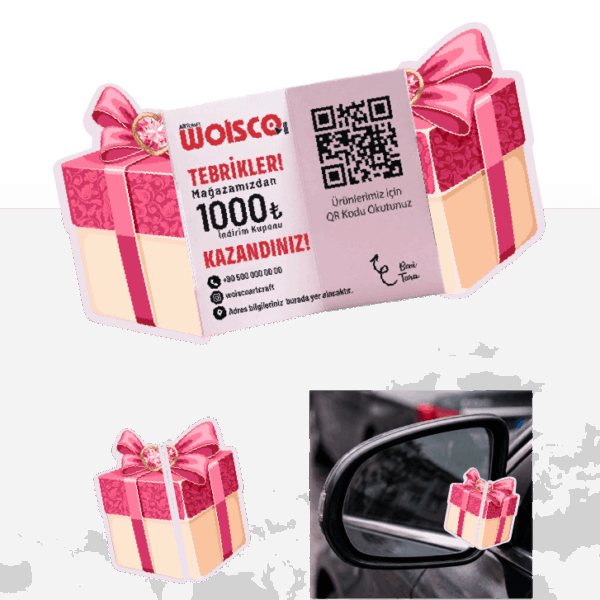 Hediye Kutusu Katlanır Kartvizit Baskı KK0020