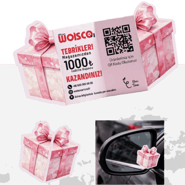 Hediye Kutusu Katlanır Kartvizit Baskı KK0021
