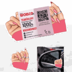 Manikür, Pedikür, Nail Artist Katlanır Kartvizit Baskı KK0017