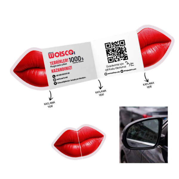 Güzellik Salonu Katlanır Kartvizit Baskı Model KK00234