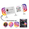 Instagram Katlanır Kartvizit Baskı Model KK00231