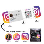 Instagram Katlanır Kartvizit Baskı Model KK00231