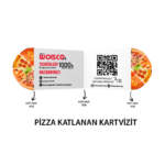 Pizza Katlanır Kartvizit Baskı Model KK00221