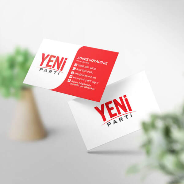 Yeni Parti Kartvizit Baskı (YN0004) 1000 Adet