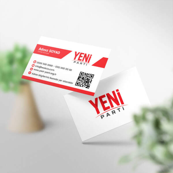 Yeni Parti Kartvizit Baskı (YN0005) 1000 Adet