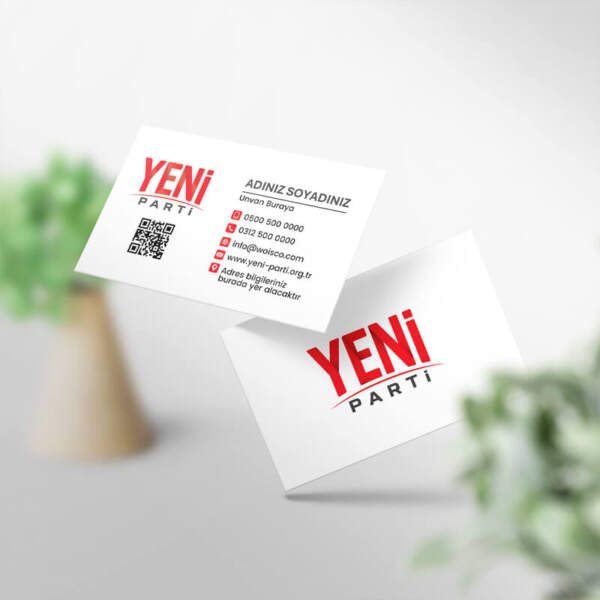 Yeni Parti Kartvizit Baskı (YN0001) 1000 Adet